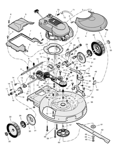 Part Location Diagram of 1101187-846 Murray Base Assembly, Engine